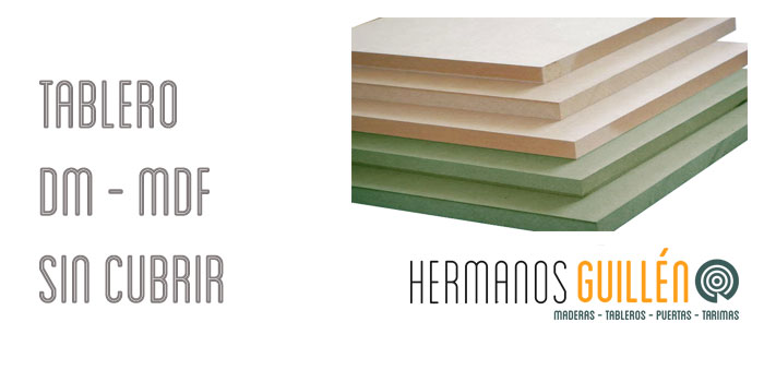 Tablero DM MDF sin cubrir para mobiliario